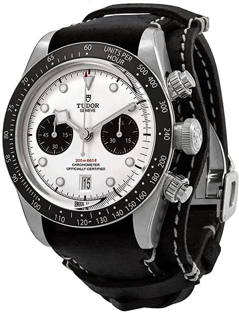 tudor black bay chrono breitling|black bay chrono white dial.